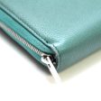 CELINE Long Wallet Purse leather Green type leather Women Used Supply