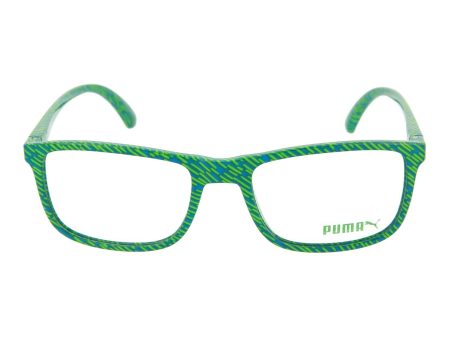 Puma Mens Square Rectangle Green Green Transparent Fashion Designer Eyewear Cheap