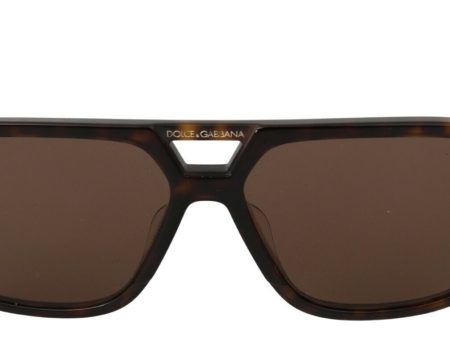 Dolce & Gabbana Brown Leopard Pattern Aviator Pilot Mens Men s Sunglasses Online Hot Sale