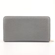 CELINE Long Wallet Purse 105003 leather gray Zip Around Large Zipped Multi-Function Women Used on Sale