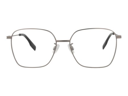 McQ Alexander McQueen Mens Square Rectangle Ruthenium Ruthenium Transparent Fashion Designer Eyewear Online Sale