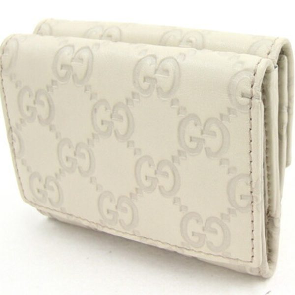 GUCCI Trifold Wallet sima 261502 Ivory Leather Women s Online