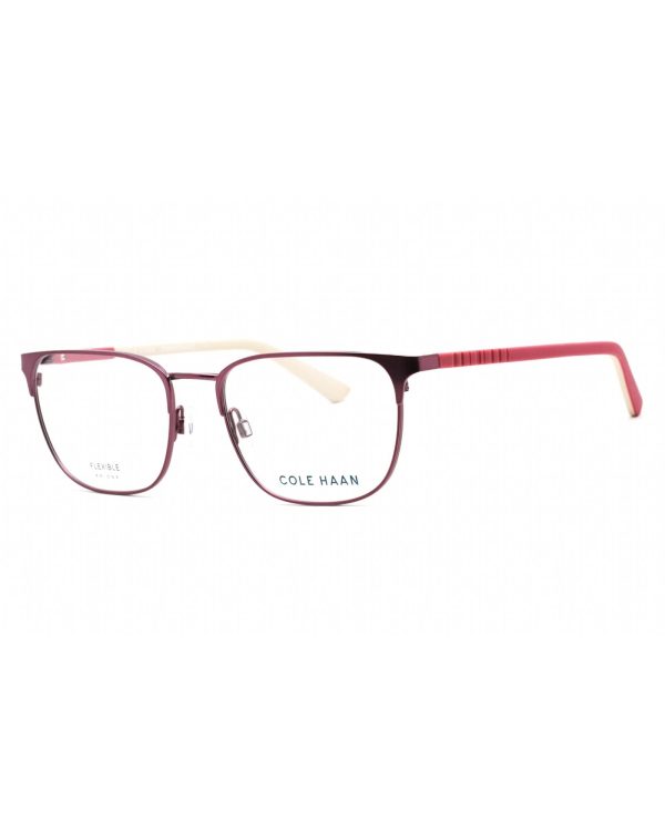 COLE HAAN  CH4505 Eyeglasses Burgundy   Clear Lens Cheap