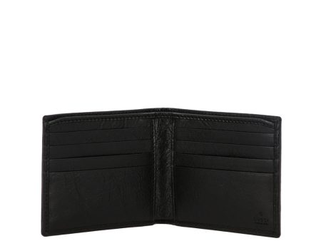 Gucci 575985 1GZ0X 1000 Men s Black Morpheus Fluffy Calf-Skin Leather GG Wallets (GGMW2026) Sale