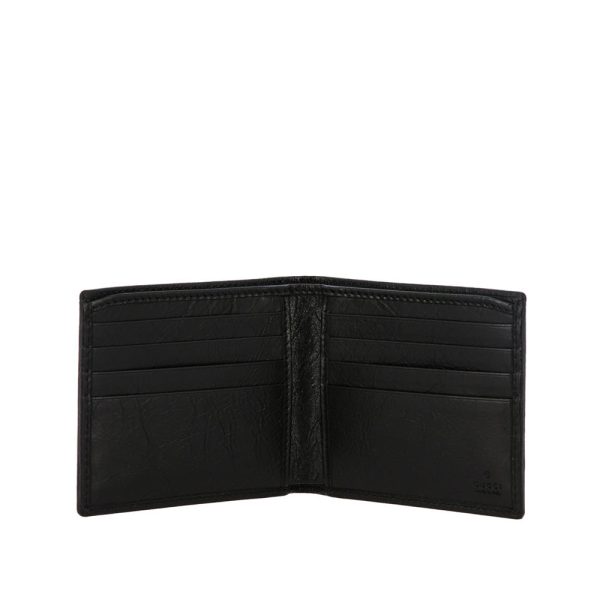 Gucci 575985 1GZ0X 1000 Men s Black Morpheus Fluffy Calf-Skin Leather GG Wallets (GGMW2026) Sale