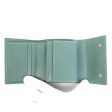 Celine Trifold Wallet Leather Green Unisex on Sale