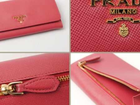 Prada Wallet Prada Long wallet 1M1132 SAFFIANO METAL Safiano metal PEONIA Peonia Cheap