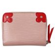 LOUIS VUITTON Wallet Epi Blooming Corner Women s Coin Case Zippy Purse Rose Ballerine M62971 Pink Round For Discount