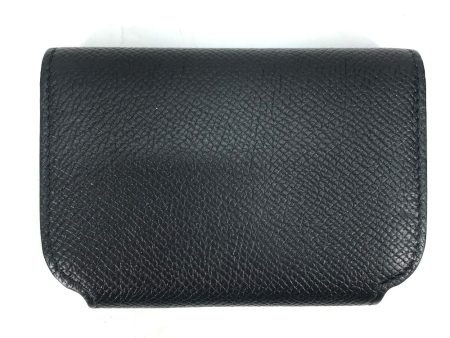 BALENCIAGA Card Case 594225 leather black Wallet logo Women Discount