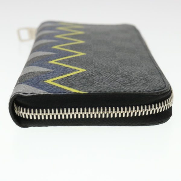 LOUIS VUITTON Damier Graphite Zippy Wallet Vertical Wallet N61253 LV Auth 38889 Cheap