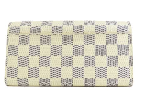 LOUIS VUITTON N63208 Portefeuille Sarah Damier Azur Long Wallet Canvas Women s Online Hot Sale