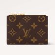 Louis Vuitton Unisex LV Lisa Wallet Tonic Orange Monogram Coated Canvas Grained Cowhide Leather Sale