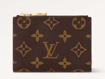 Louis Vuitton Unisex LV Lisa Wallet Tonic Orange Monogram Coated Canvas Grained Cowhide Leather Sale