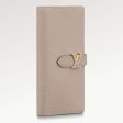 Louis Vuitton Unisex LV Vertical Wallet Beige Blue Taurillon Calf-Leather Sliding Capucines Closure Online