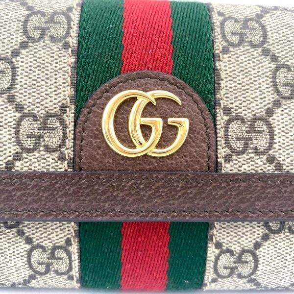 Gucci Ophidia GG Canvas Trifold Wallet Online now