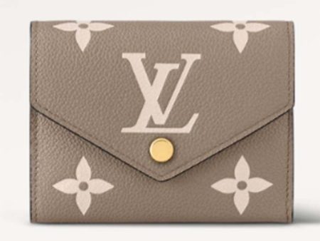 Louis Vuitton LV Unisex Victorine Wallet Cream Monogram Empreinte Embossed Supple Grained Cowhide Leather on Sale