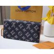 Louis Vuitton LV Women Sarah Wallet Fall for You Black Monogram Coated Canvas For Sale