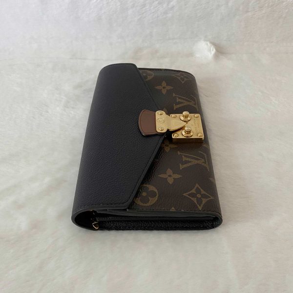 Louis Vuitton Monogram Noir Pallas Wallet For Sale