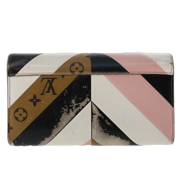 LOUIS VUITTON Monogram Reverse Portefeuille Twist Wallet Pink M64346 Auth 49520 For Discount