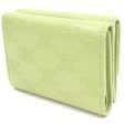 Celine Trifold Wallet Triomphe Embossed Fold 10E603BFU Light Green Leather Women s Online