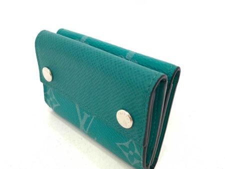 LOUIS VUITTON Wallet Discovery Green Trifold W Women s Men s Taigarama M67626 LOUISVUITTON Online