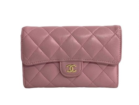 Chanel CC Classic Bifold Flap Wallet  Leather Short Wallet in Good condition For Discount