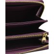 LOUIS VUITTON Purple Monogram Embossed Zippy Wallet Hot on Sale