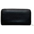 Celine Round Wallet Black Silver Yellow W TN 0174 Leather Celine Ladies Card Fashion