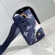 Louis Vuitton Unisex LV Steamer Wearable Wallet Ink Blue Monogram Bleach Coated Canvas Discount