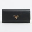 Black Large Saffiano Metal Leather Wallet Cheap