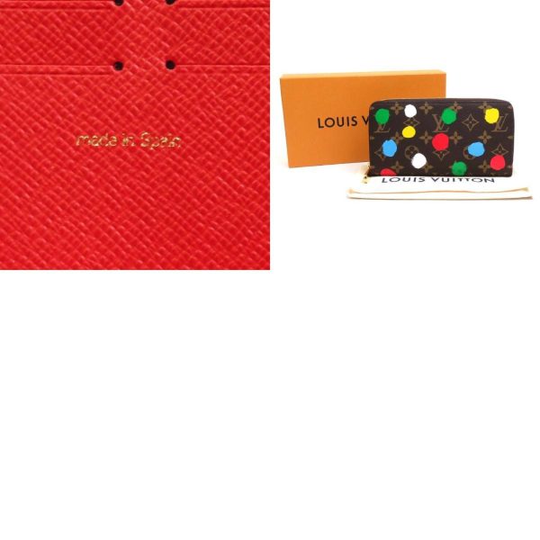 LOUIS VUITTON Round Zipper Long Wallet Monogram Painted Dot LV x YK Zippy Canvas Brown Multicolor Unisex M81864 99541f Supply