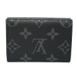 LOUIS VUITTON Trifold Wallet Discovery Compact W Snap Monogram Eclipse Reverse M45417 Men s Billfold Online