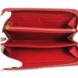 LOUIS VUITTON Round Zipper Long Wallet Monogram Emprene Zippy Scarlet Women s M63691 on Sale