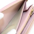 CELINE 10B553BEL Large zipped wallet PurseZip Around leather Women Pink Beige Fashion