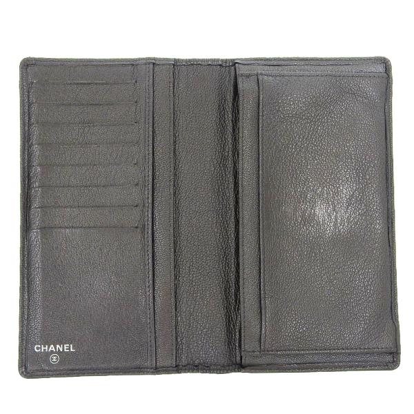 Chanel Leather Bifold Wallet Leather Long Wallet 11 in Fair condition Online Hot Sale