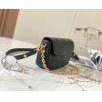 Louis Vuitton Women LV Wallet On Chain Ivy Black Monogram Embossed Supple Grained Cowhide Leather Hot on Sale