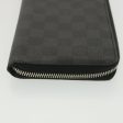 LOUIS VUITTON Damier Graphite Zippy Organizer Long Wallet N63077 LV Auth 38242 Hot on Sale