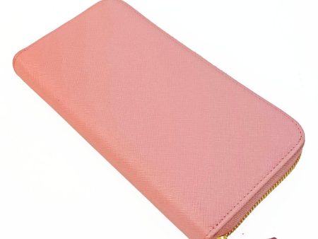 Prada 1ML506 Women s Saffiano Metal Long Wallet [bi-fold] Pink Cheap