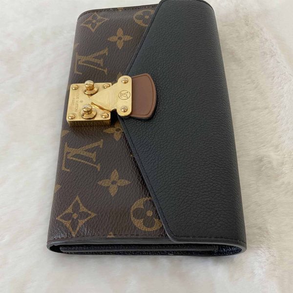 Louis Vuitton Monogram Noir Pallas Wallet For Sale