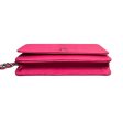 Wallet on Chain WOC Lizard Leather Hot Pink SHW Hot on Sale