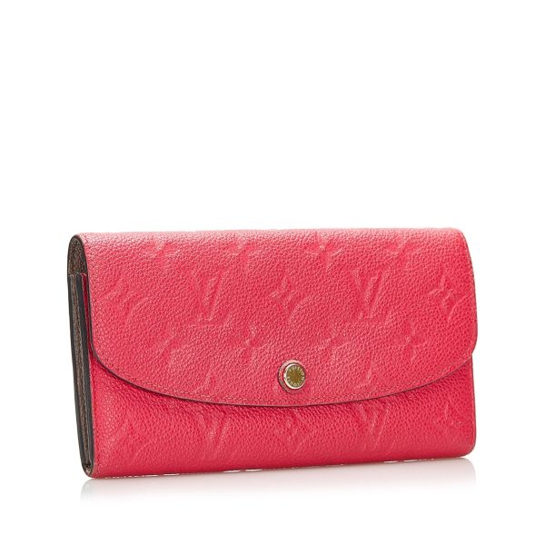 LOUIS VUITTON Empreinte Emilie Wallet Red For Cheap