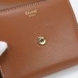 CELINE 10D78 3BZG 04LU Small wallet Triomphe Tri-fold wallet with coin purse Calfskin brown Women on Sale