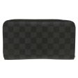 LOUIS VUITTON Damier Graphite Zippy Organizer Wallet Trunk N63182 LV Auth 34100 Online Hot Sale