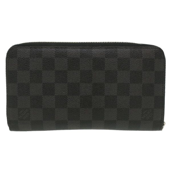 LOUIS VUITTON Damier Graphite Zippy Organizer Wallet Trunk N63182 LV Auth 34100 Online Hot Sale