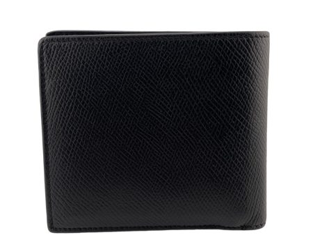 CELINE Bifold Wallet leather black Bi-fold mens Used Cheap