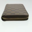 LOUIS VUITTON Damier Ebene Zippy Wallet Long Wallet N41661 LV Auth 33207 For Discount