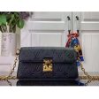 Louis Vuitton LV Women Wallet On Chain Métis Black Monogram Empreinte Embossed Supple Grained Cowhide Leather Online Sale