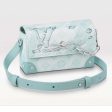 Louis Vuitton Unisex LVxYK Steamer Wearable Wallet Crystal Blue Monogram Aquagarden Coated Canvas For Discount