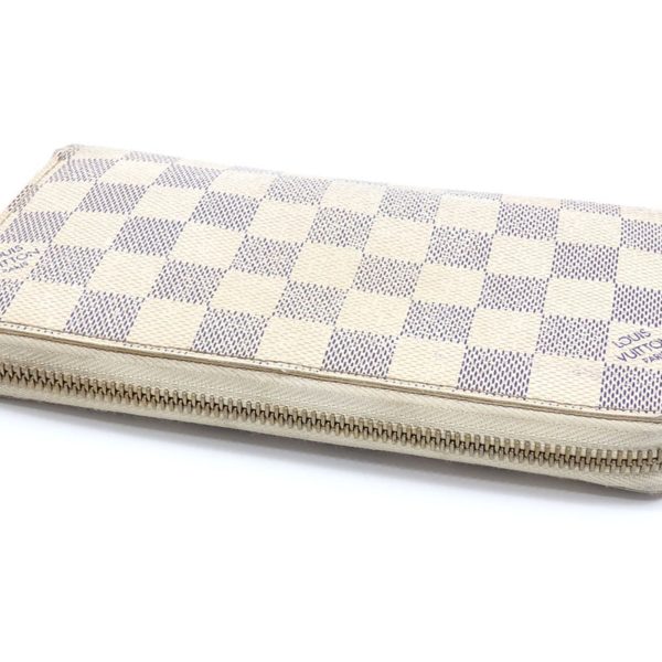 LOUIS VUITTON Round Long Wallet Damier Azur Zippy Women s N60019 Online now