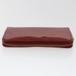 Louis Vuitton Monogram Vernis Zippy Wallet Rouge Grunadine M93058 LV Auth 47416 For Discount